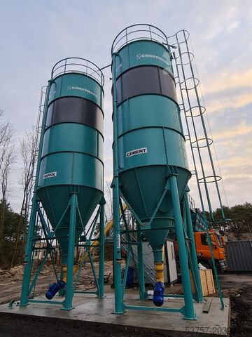 Sementsilo, siloer, betongsilo CONSTMACH 75 Ton Capacity Cement Silo