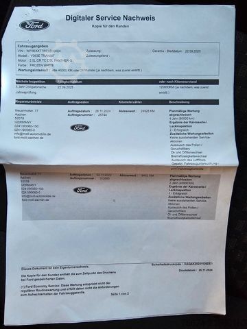 Furgoneta de caja alta FORD Transit Kasten 350 L3H2 Navi AHK Bott Regalsys.