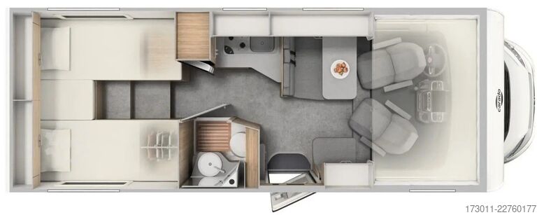 קמפר עם אלקובה CARADO A364 pro 140PS Safety Paket Lithium