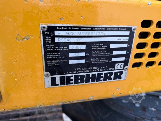 Bageri za puzanje Liebherr R 934 C HDS OQ 70/55 ZS