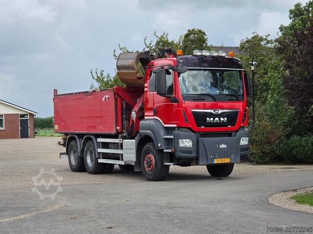 3-sidig tipper MAN TGS 420 !!6X6!! Z-KRAAN KIPPER NL TRUCK TOP!!