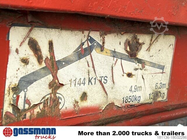 Contenedor de volteo  Abrollcontainer mit Kran, HMF 1144 K1 TS, 21m³