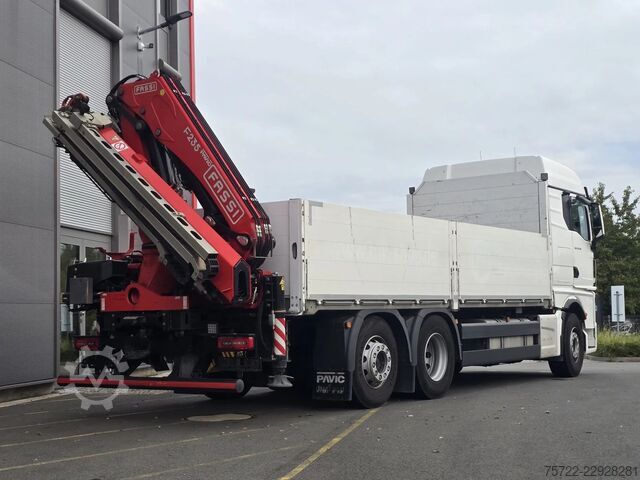 Platforma ładunkowa MAN TGX 26.510 6x2-4 BL Baustoff-Pritsche Fassi F23...