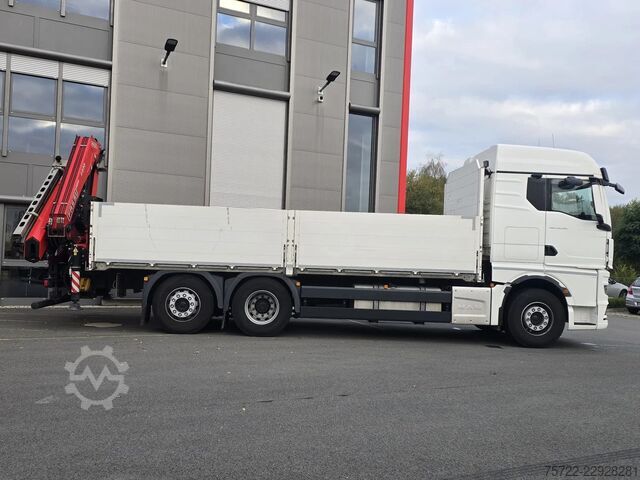 Platforma ładunkowa MAN TGX 26.510 6x2-4 BL Baustoff-Pritsche Fassi F23...