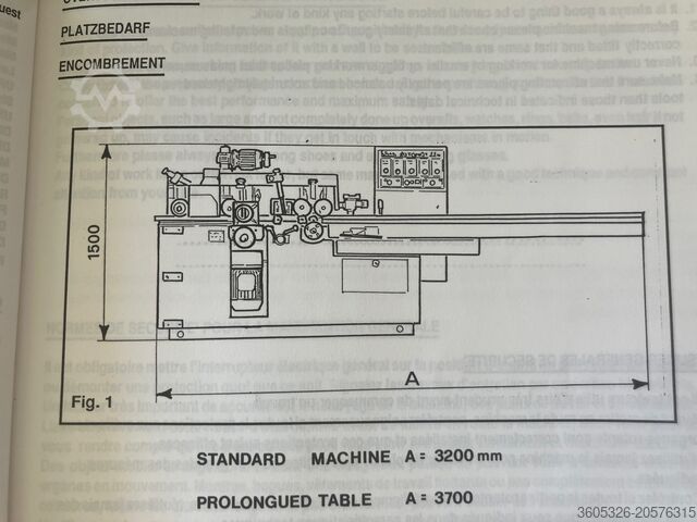 Štyri bočné hoblíky FUTURA Rotomat 220/5