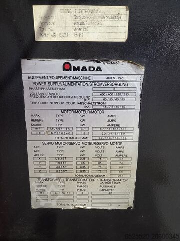 Mašina za probijanje lima (štanca) AMADA PROMECAM ARIES 245