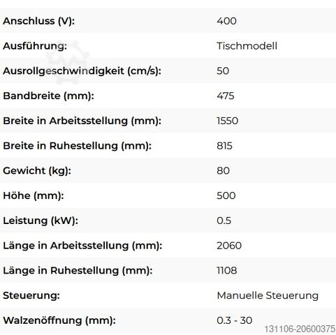 Mašina za prozivku Rondo Ausrollmaschine Econom