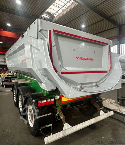 Tipper semi-trailer Schwarzmüller SK Stahlrundmulde m. hydr. Heckklappe