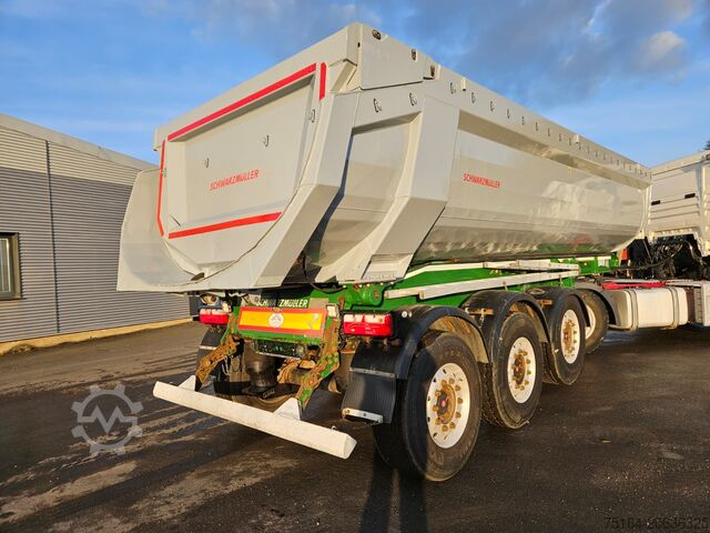 ティッパー・セミトレーラー Schwarzmüller SK Stahlrundmulde m. hydr. Heckklappe