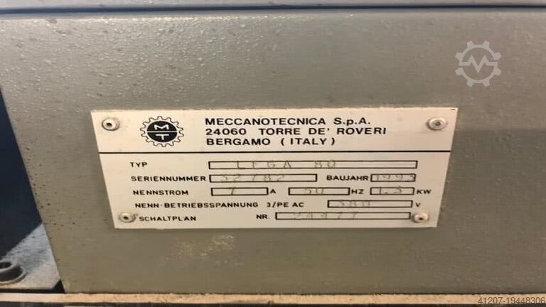 Falzmachine Meccanotecnica Lega 80 - Pressstation
