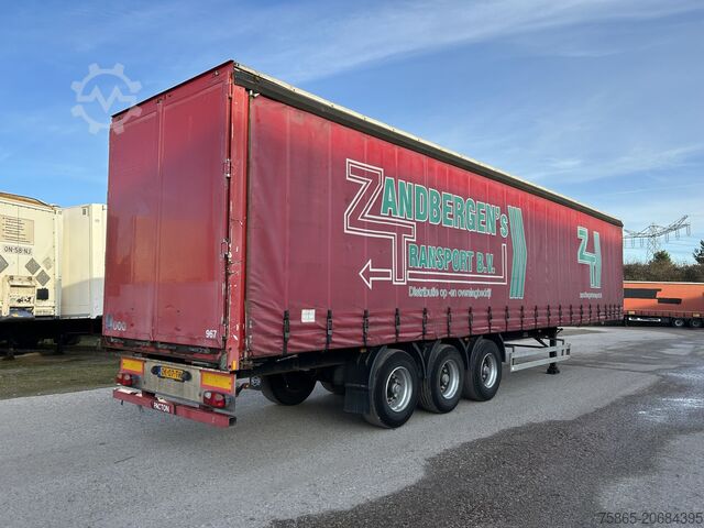Skjutbara presenningar Pacton T3-001 / Curtainside Trailer / BPW Drum / APK T...