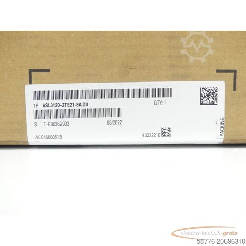 Componente Siemens Siemens 6SL3120-2TE21-8AD0 Double Motor Module SN:T-P86362933 - ! -