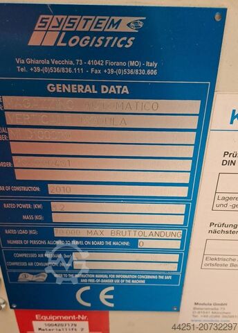 Otomatik Dikey Depolama Sistemi 05 Modula Lift ML 50D
