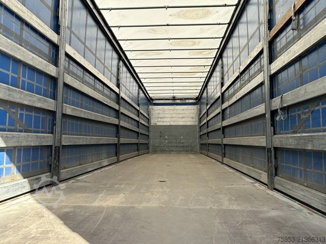 Semirremolque abierto con toldo Schmitz Cargobull SCS 24 Rungentaschen Alufelgen Palettenkasten