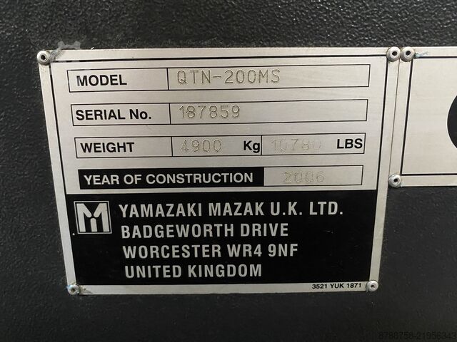 CNC soustružnicko-frézovací centrum Mazak QTN-200MS