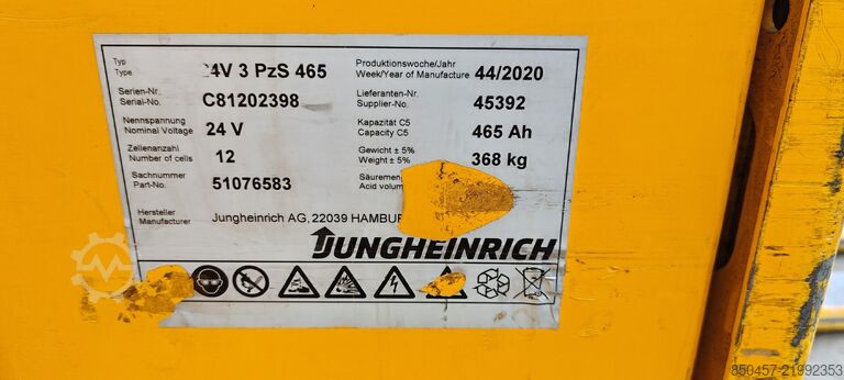 Transpaletas eléctricas Jungheinrich ERE225 1400mm/ 465ah/ x4pc package