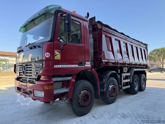 Camión volquete Mercedes-Benz Actros 4148K V8 Kipper 8x4 Euro3 40Ton