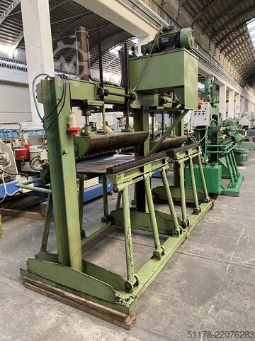 Double-crimping press with 2 benches of cm. 110 x 65  
