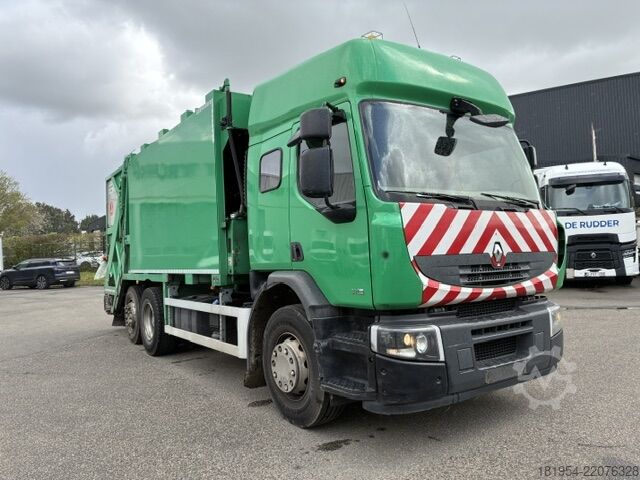 Müllwagen Renault premium 340DXI vuilniswagen vdk pusher20