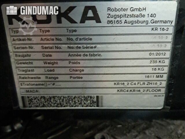 KUKA KR 16-2 với KRC 4 KUKA KR 16-2 with KRC 4