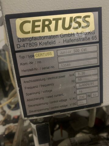 Guframleiðari / gufuketill certuss steam generator junior 500