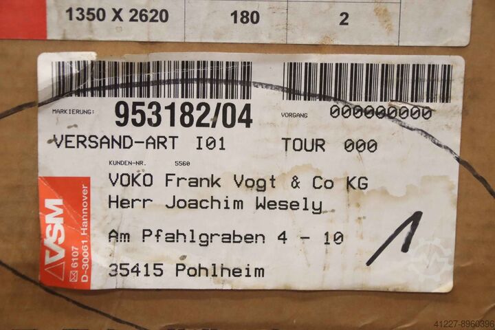 Brúsny pás, širokopásmový, 1350 x 2620 mm, 2 kusy VSM KP510E