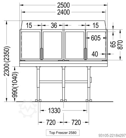 Комплект: AHT Miami 250 + EPTA 250 AHT / Carrier Miami 250 / Top - Freezer 250