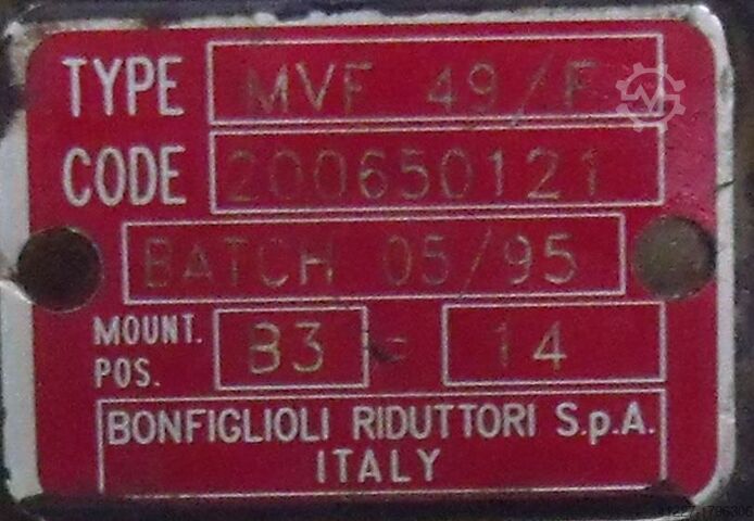 Getriebemotor 0,37 kW 98 U/min ICME T71B4