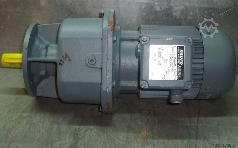 Geared motor 0.37 kW 76 rpm BAUER G12-20/DK84-200W