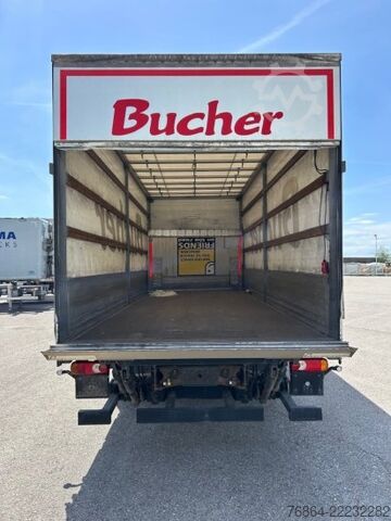 Flatbed truck with tarp IVECO EUROCARGO 140-250 SPRIEGEL-PLANE, SCHALTER, E6