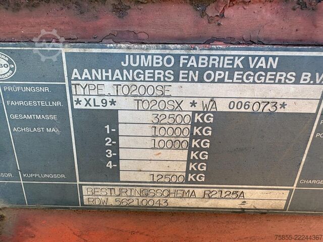 Terpal geser Jumbo TO  Kooiaap / BPW Axles / Steering / NL T...
