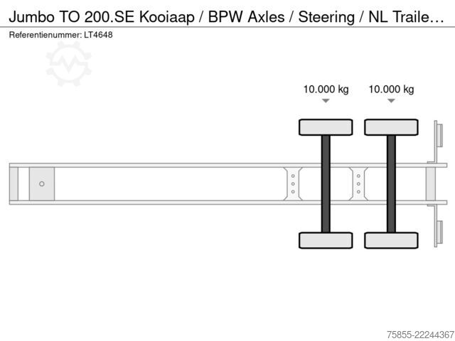 Terpal geser Jumbo TO  Kooiaap / BPW Axles / Steering / NL T...