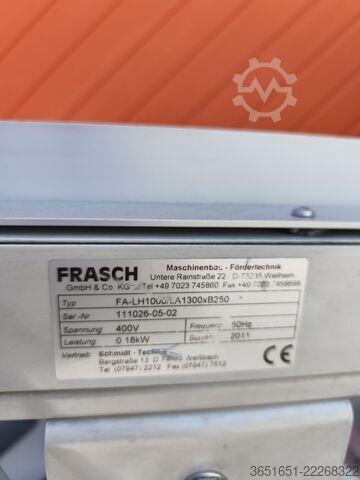 带有分离螺旋的输送带 Frasch Förderband
