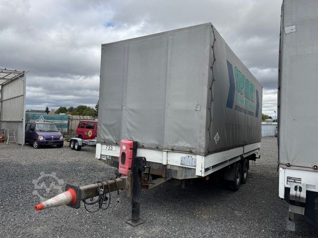 Remorcă deschisă cu prelată  Wisskirchen Tandem 10,5 t GG /Luft/HU 09/2026 /