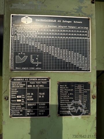 гідравлічний прес для згинання Haemmerle 