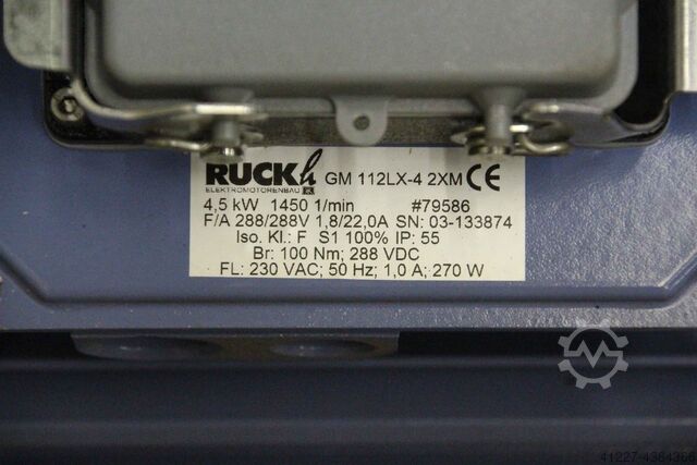 محرك مؤازر 4.5 كيلو واط 1450 لفة في الدقيقة Ruckh GM 112LX-4 2XM
