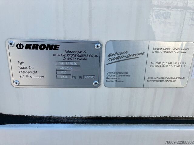 Сменный кузов прицеп KRONE Wechselbrücke Koffer