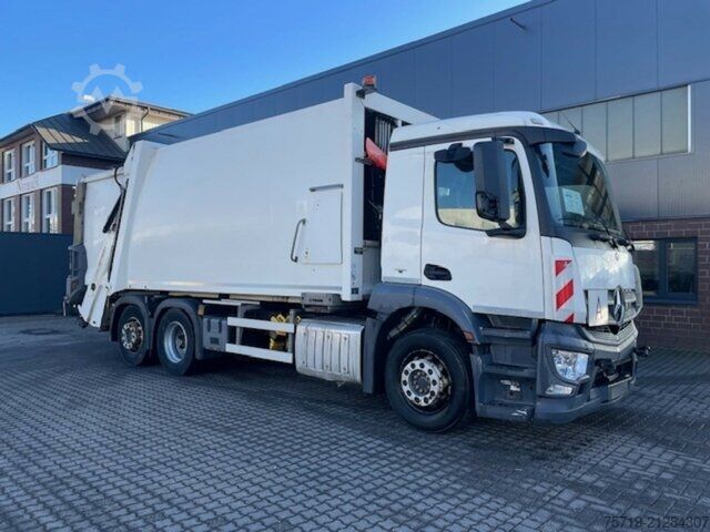 Garbage truck Mercedes-Benz 2533 6x2 Antos Faun Vario II 527 H V19