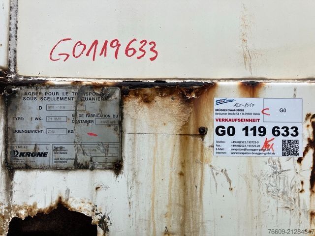 Treler badan tukar ganti KRONE Wechselbrücke Koffer