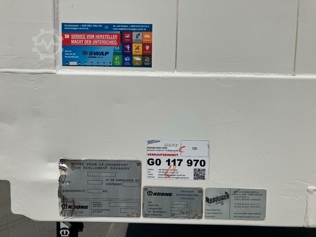 Treler badan tukar ganti KRONE Wechselbrücke Koffer