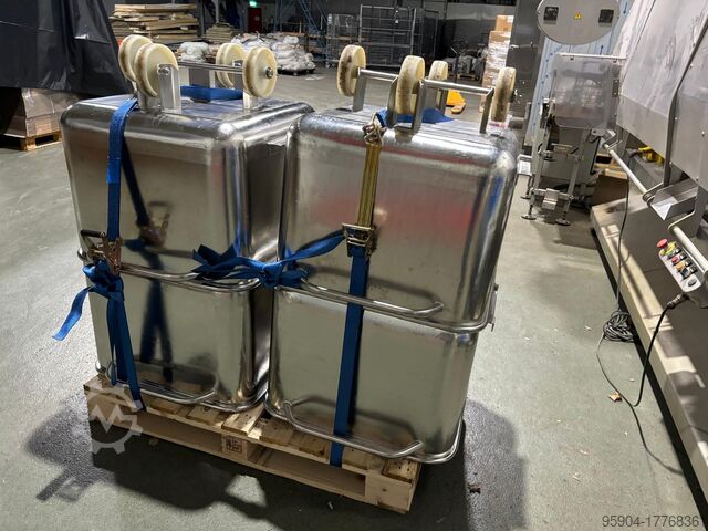Thùng Tote Thép Không Gỉ 200 Lít Như Mới Syspal Tote Bins 200 ltr 200 ltr