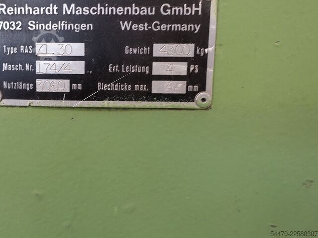 Plekivajate masin REINHARDT RAS 71.30