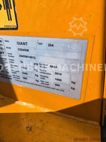Mini-escavadora WEIDEMANN GIANT D254SW