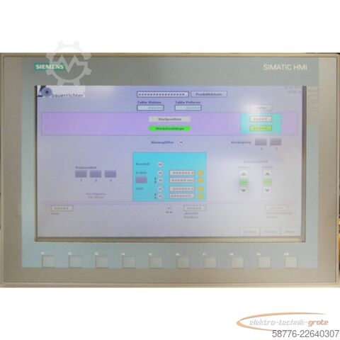 अवयव Siemens 6AV2123-2MB03-0AX0 Panel KTP1200 Basic SN: V-KOAN0791