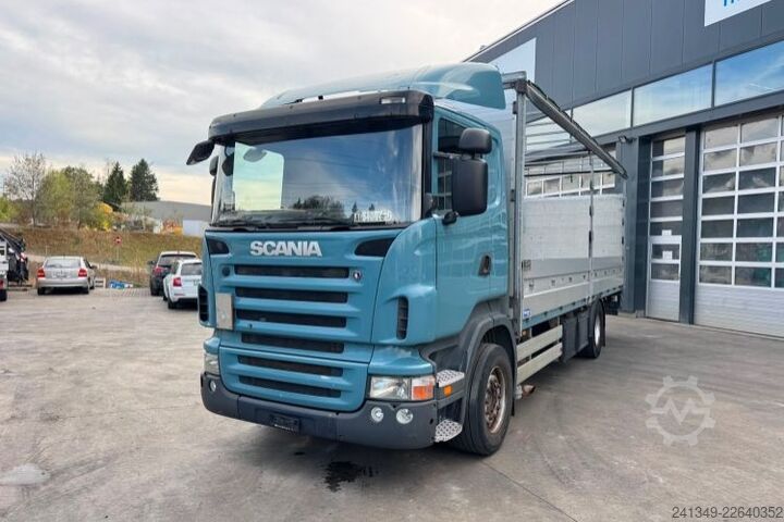 Flatbed truck with tarp SCANIA R380 4x2