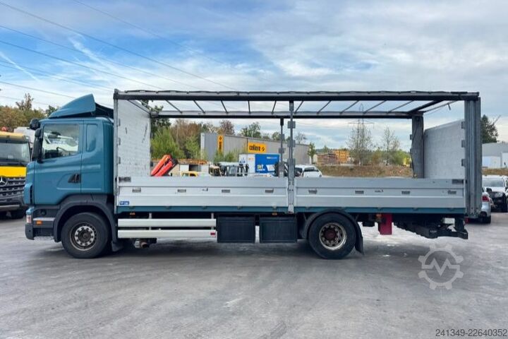 Flatbed truck with tarp SCANIA R380 4x2