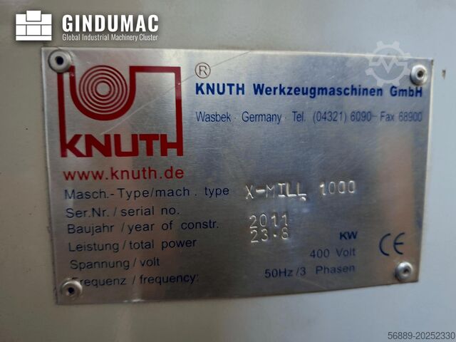 Centro de mecanizado vertical KNUTH XMill 1000 TB