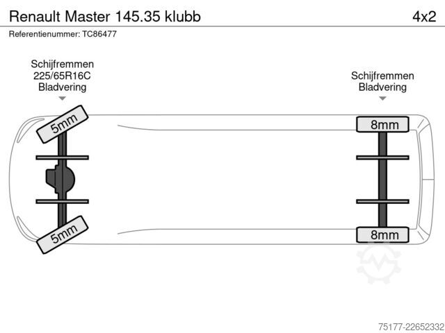 Plataforma elevadora Renault Master 145.35 klubb