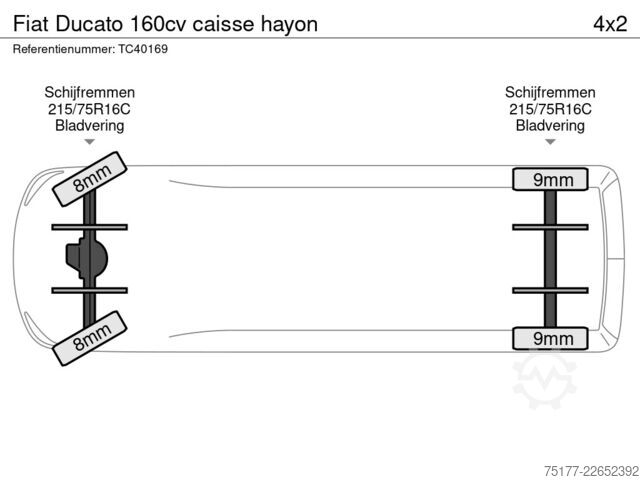 Valise Fiat Ducato 160cv caisse hayon