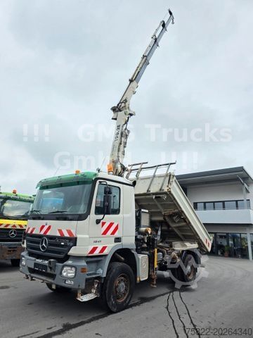 Truk jungkit MERCEDES-BENZ Actros 1841 / 4X4 ALLRAD /16m Atlas 190/ Meiller